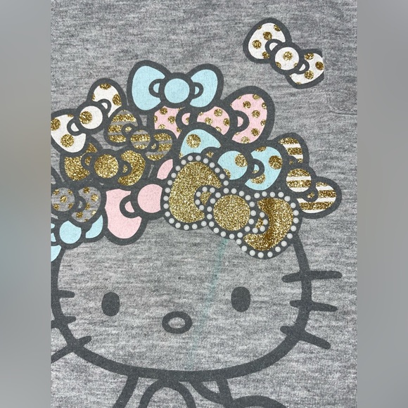 Hello Kitty! 2 Piece Set Ruffle Top & Skirt w faux leather trim girls sz 2T Rare - Picture 3 of 13